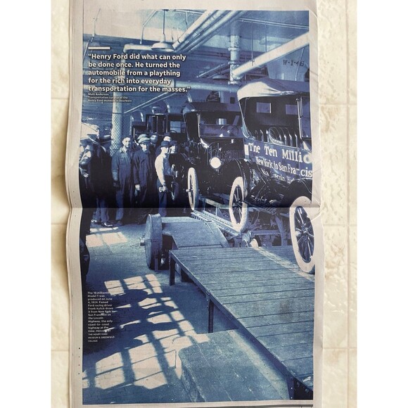 Car That Moved America Forward USA Today newspaper 3/10/24 - Picture 3 of 3